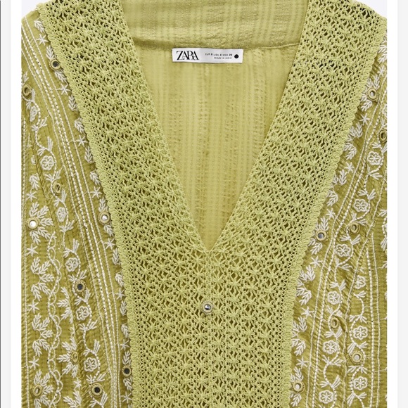 Zara Embroidered Long Dress - Picture 8 of 12